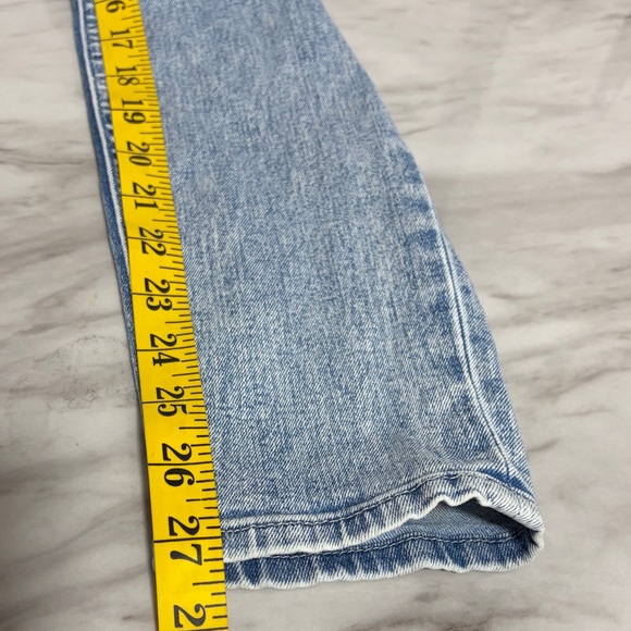 H&M Curvy Ultra High Waist Jeggings Acid Wash Distressed Ankle Jeans 2 - Picture 12 of 13